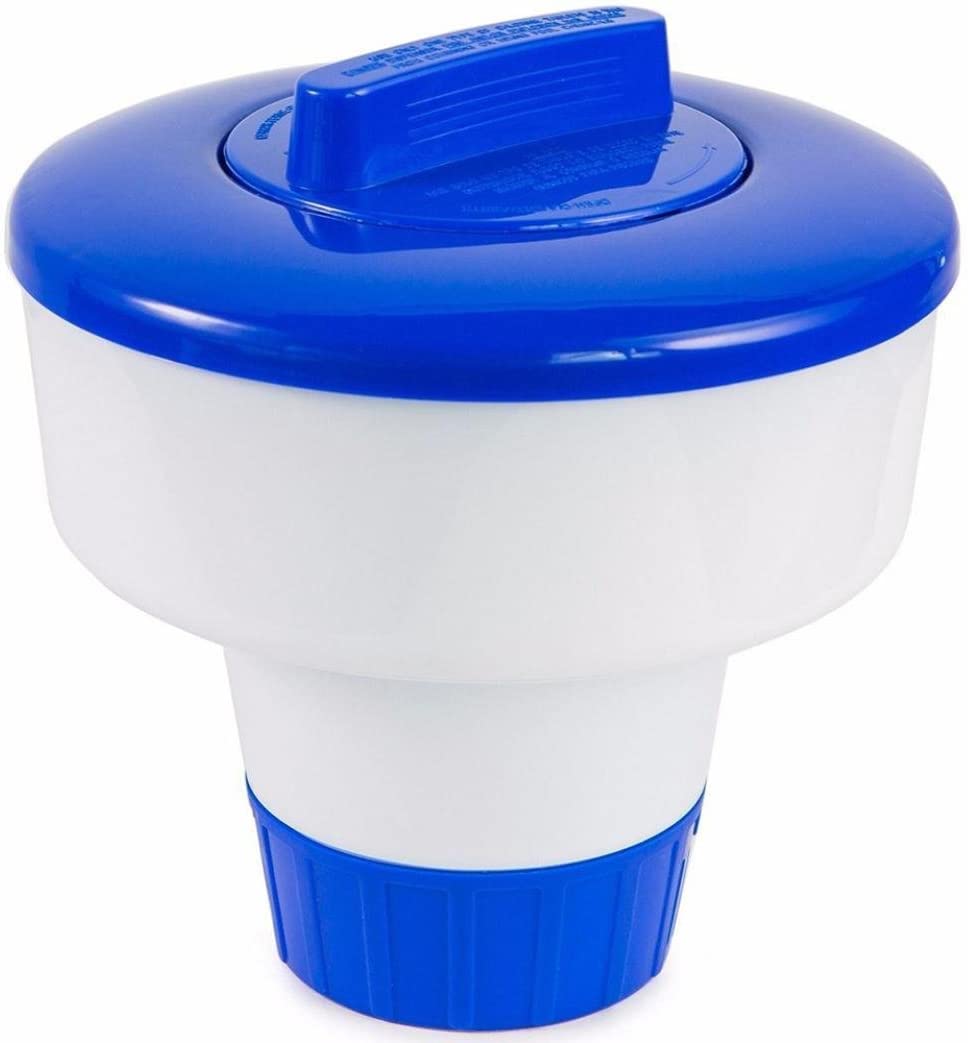 Premier Blue Large Floating Chlorine or Bromine Dispenser for Pools Spas and Hot tubs 200g Tablets