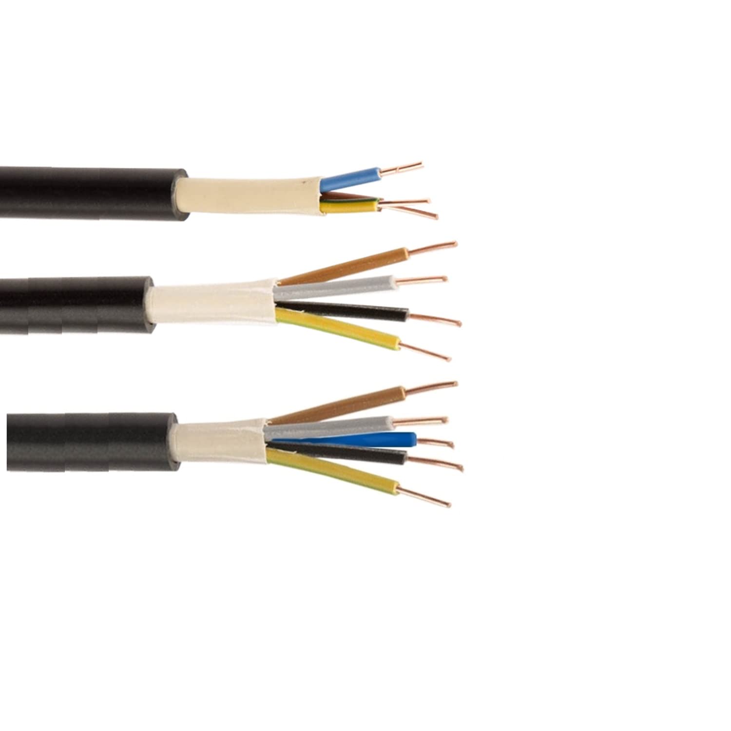 DIY UK Plug and Inline RCD Kit for Heat Pumps includes 10 Metres 1.5mm 3 Core Electrical Cable