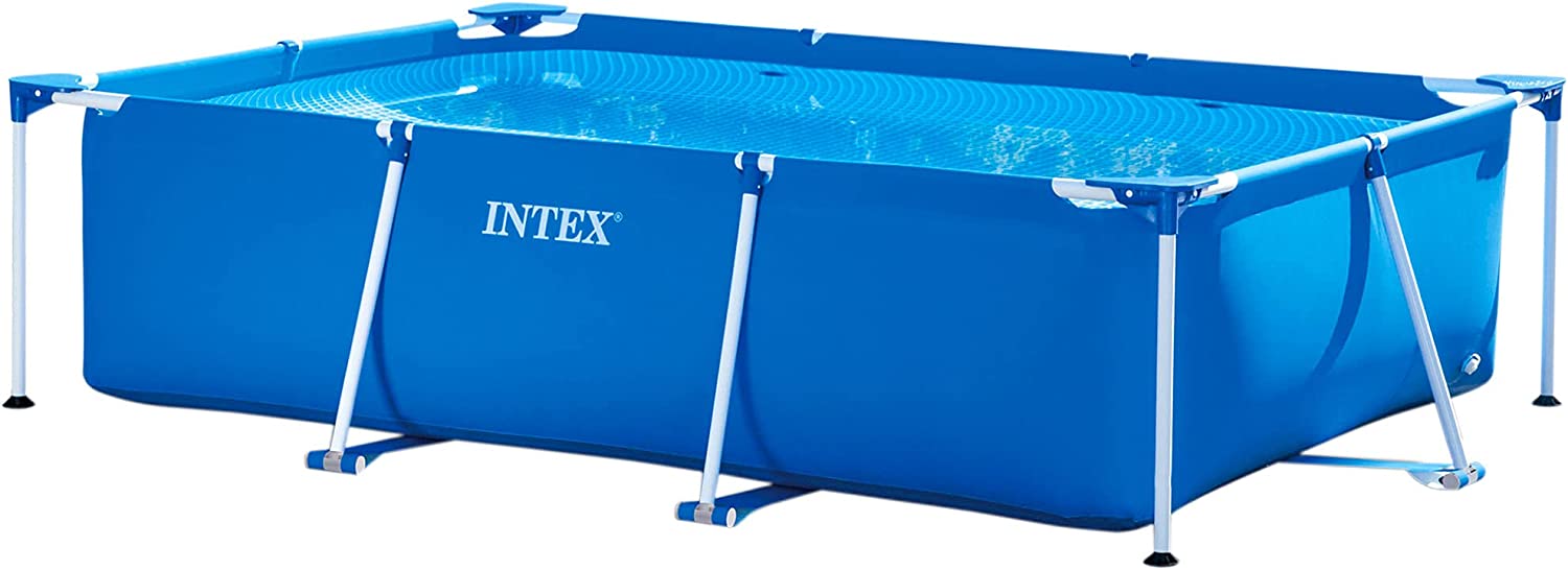 Intex 28272 Metal Frame Rectangular Pool 3834 L, Blue, 3m x 2m x 75 cm