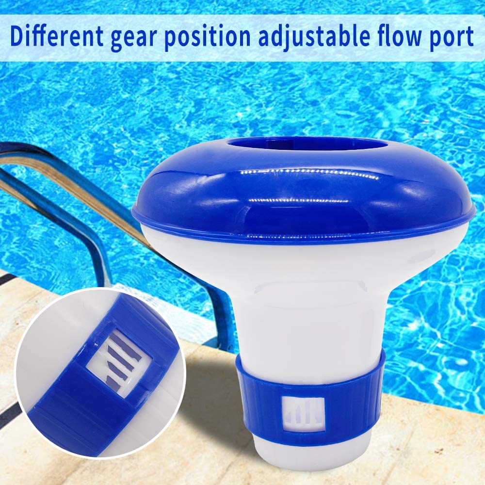 Premier Blue Floating Chlorine or Bromine Dispenser for Pools Spas and Hot tubs