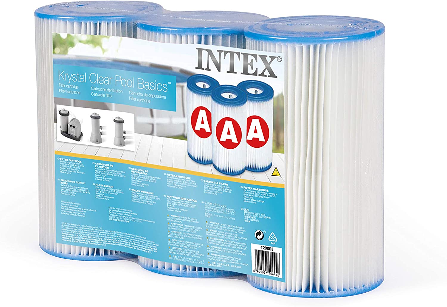Intex A Filter Cartridge Trple Pack