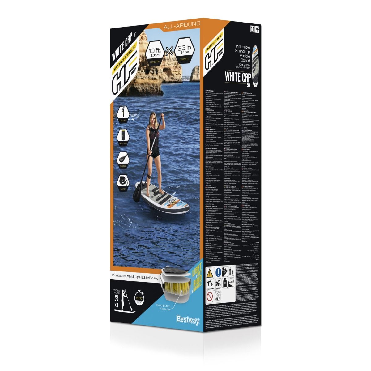 Bestway Hydro Force White Cap 10ft 6 inch SUP Stand Up Paddle Board