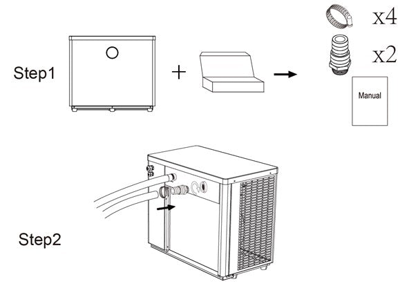 UK Plug and Play Swimming Pool Air Source Heat Pump 7.2KW