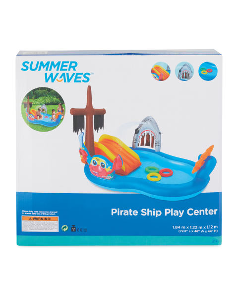 Summer Waves Pirate Ship Water Play Centre - 89L