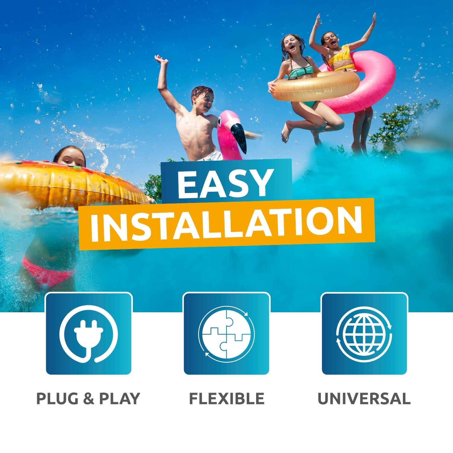 CLEARANCE: 3.5kW Poolex Nano Pool Heat Pump UK Plug & Play (Wi-Fi) - Brand New - Scruffy Box