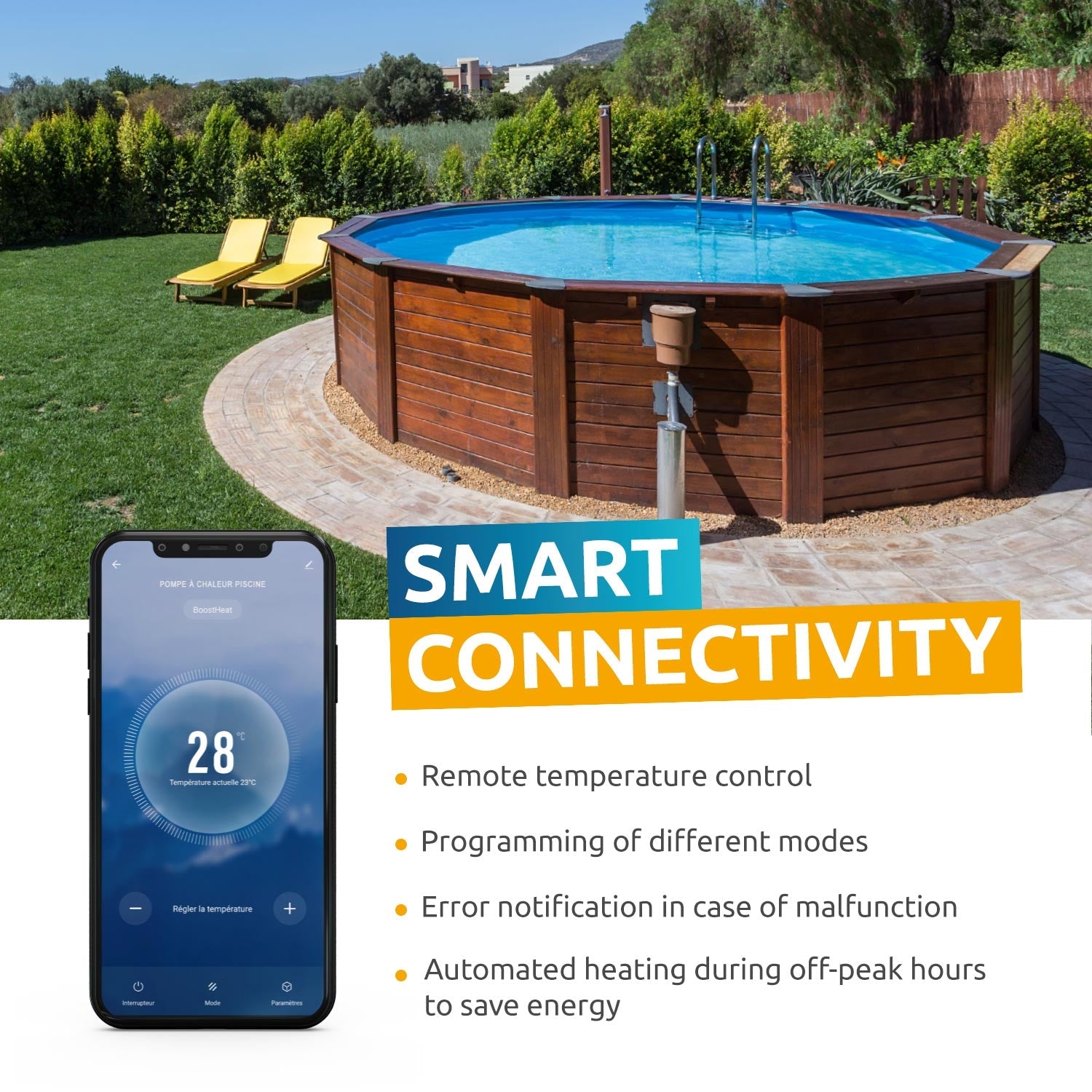 CLEARANCE: 3.5kW Poolex Nano Pool Heat Pump UK Plug & Play (Wi-Fi) - Brand New - Scruffy Box