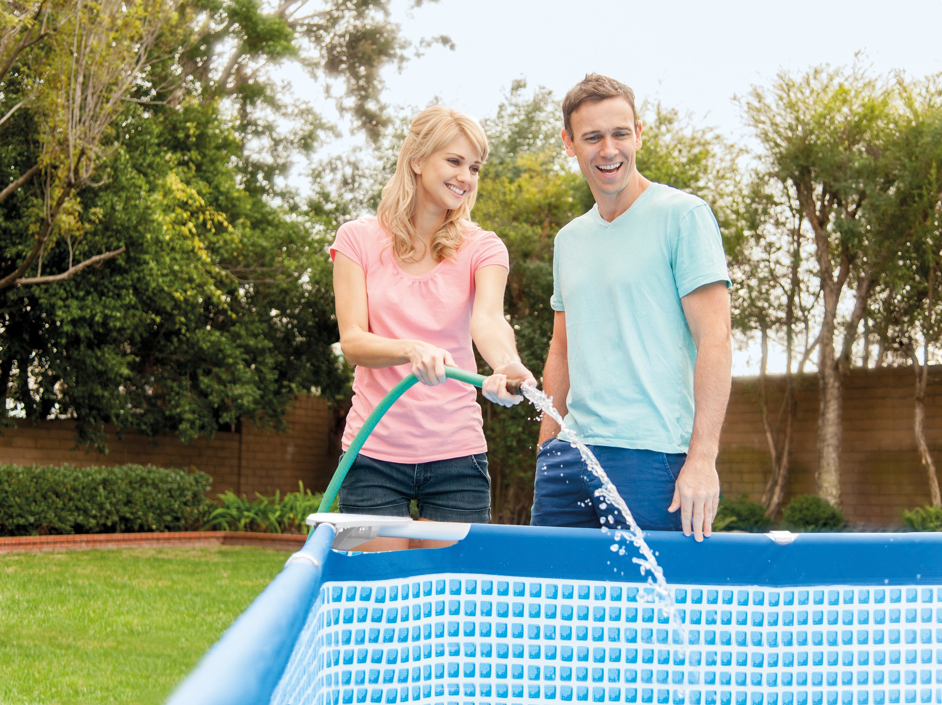 Intex 4.5m x 2.2m Rectangular Frame Pool 28274