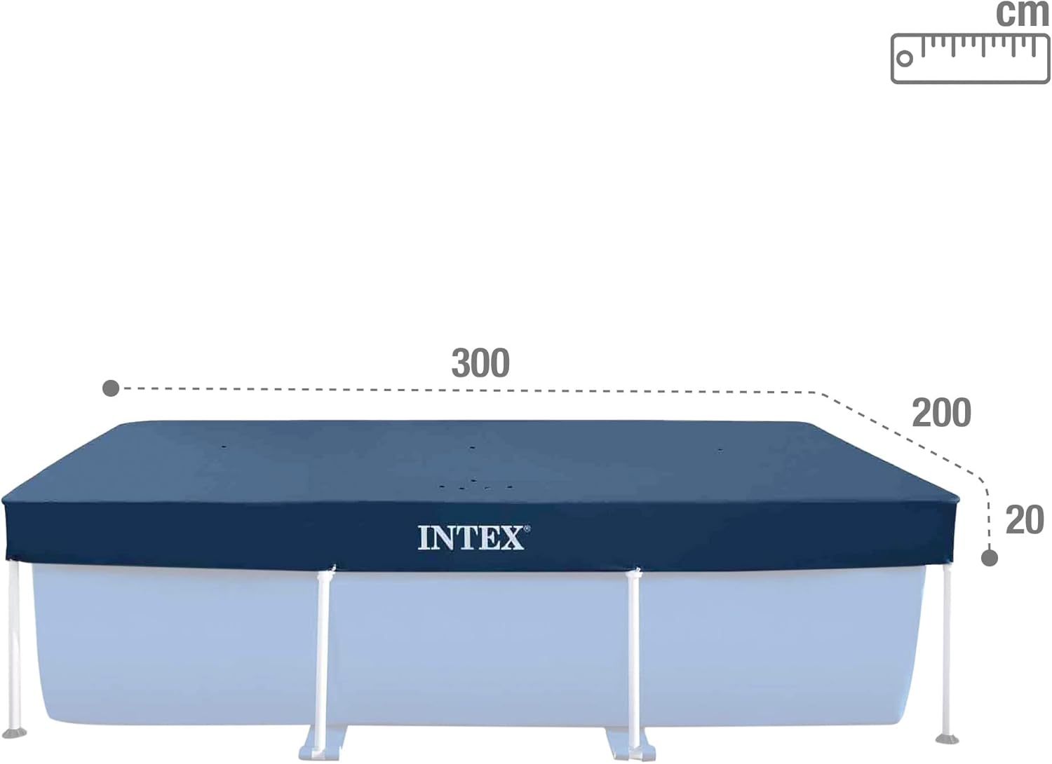 Intex 3m x 2m Rectangular Pool Cover 28038 | Debris & Weather Protection
