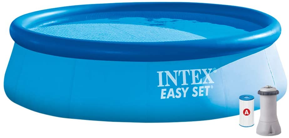 Intex 12ft x 30in Easy Set Swimming Pool, Blue, 366 x 76 cm (No Pump)