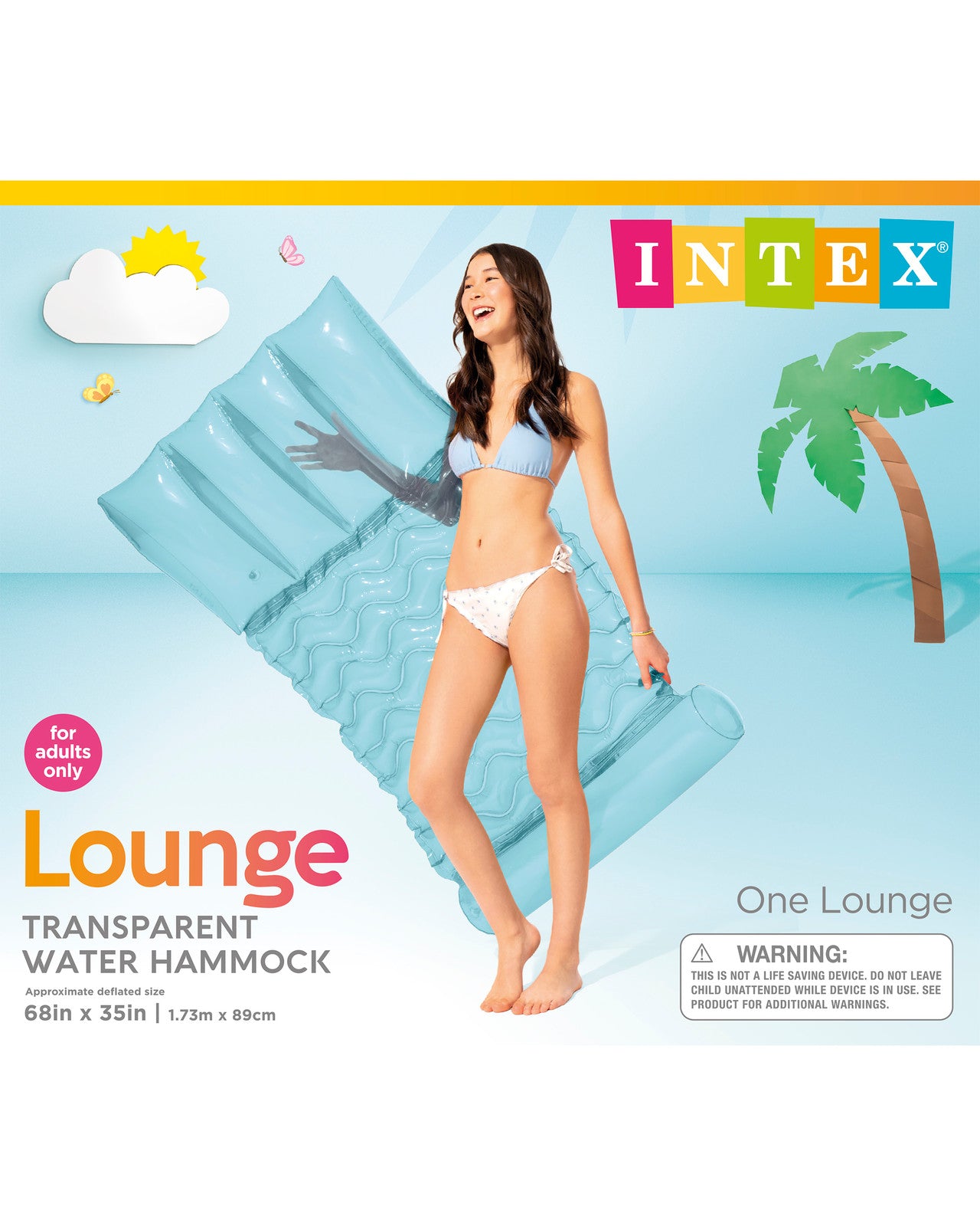 Intex Transparent Water Hammock Pool Float