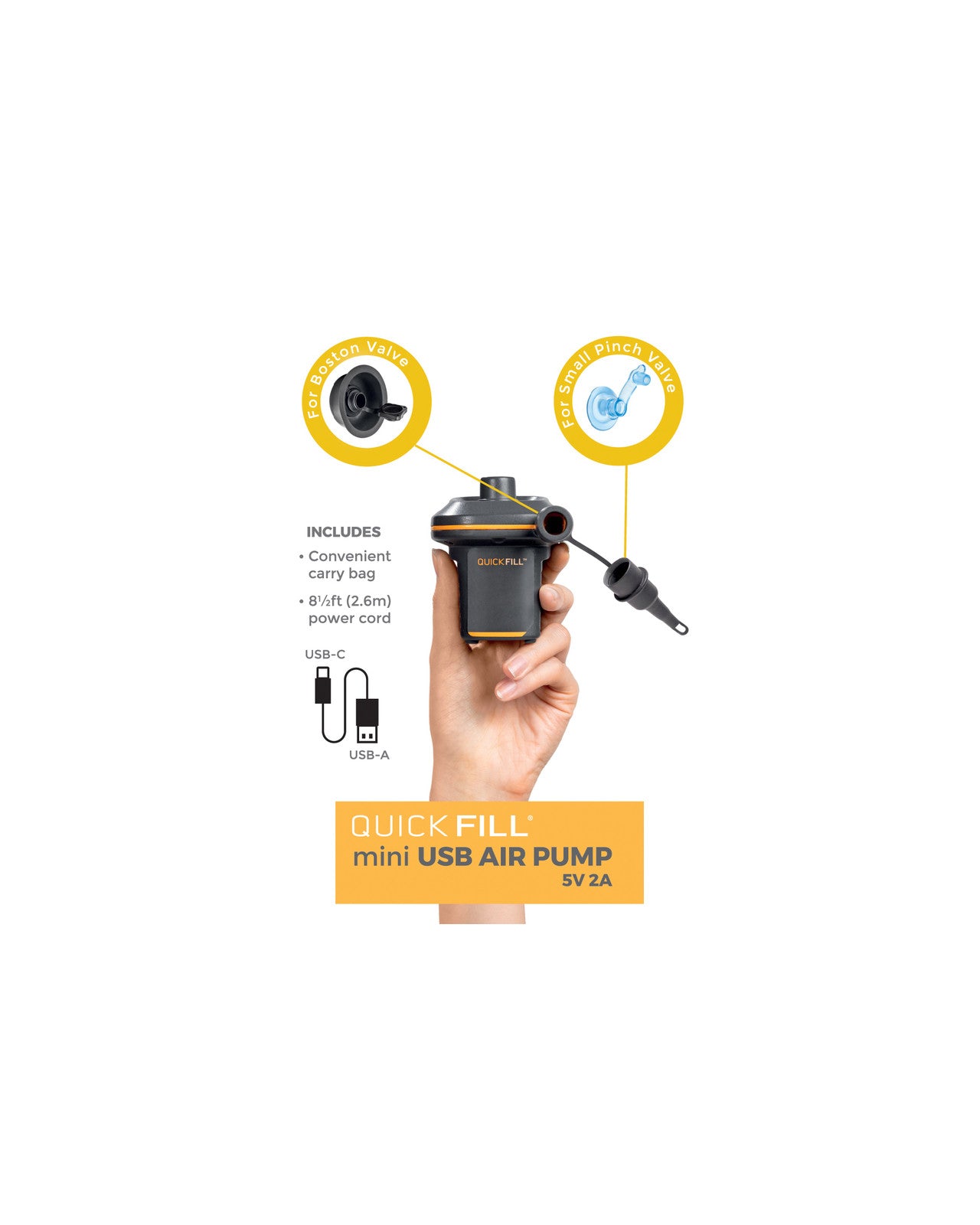Intex Quick-Fill Electric Air Pump USB 66635