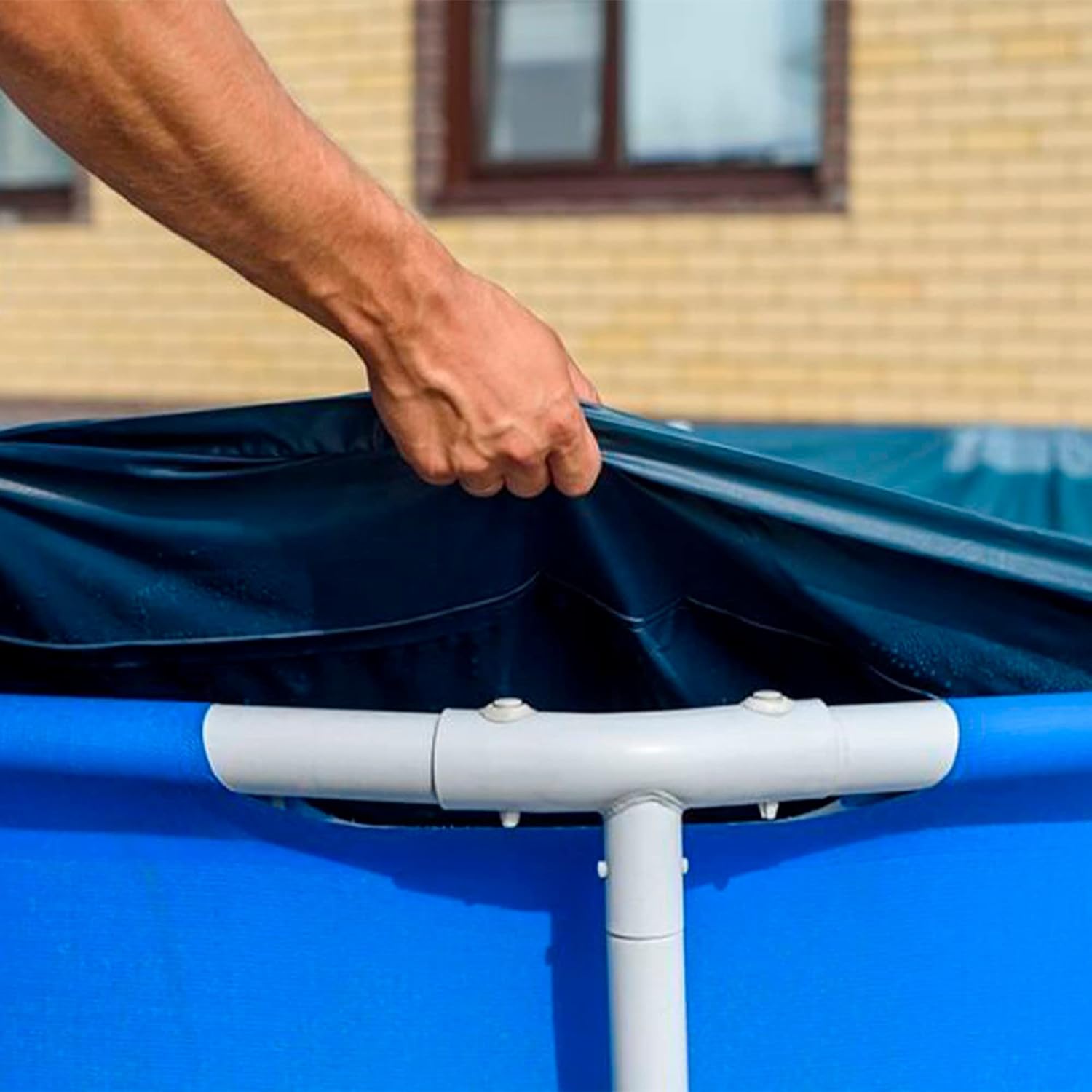 Intex 3m x 2m Rectangular Pool Cover 28038 | Debris & Weather Protection