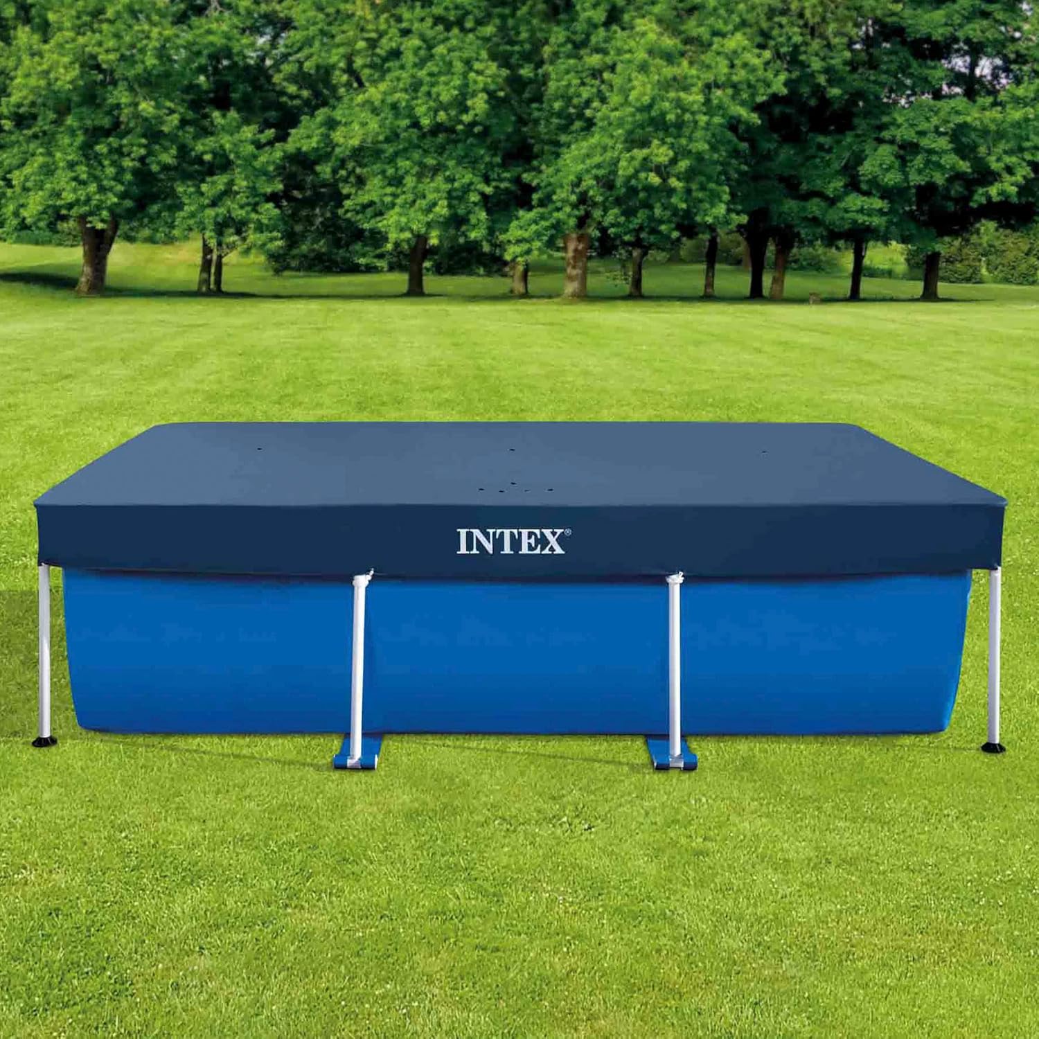 Intex 3m x 2m Rectangular Pool Cover 28038 | Debris & Weather Protection