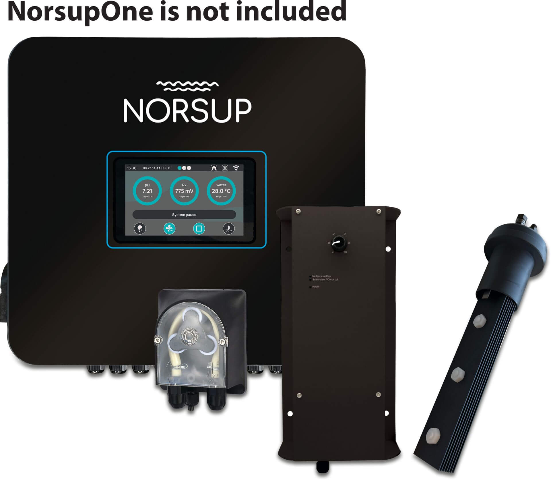 Norsup pH and Salt Electrolysis Kit, Compact (NorsupOne V3)