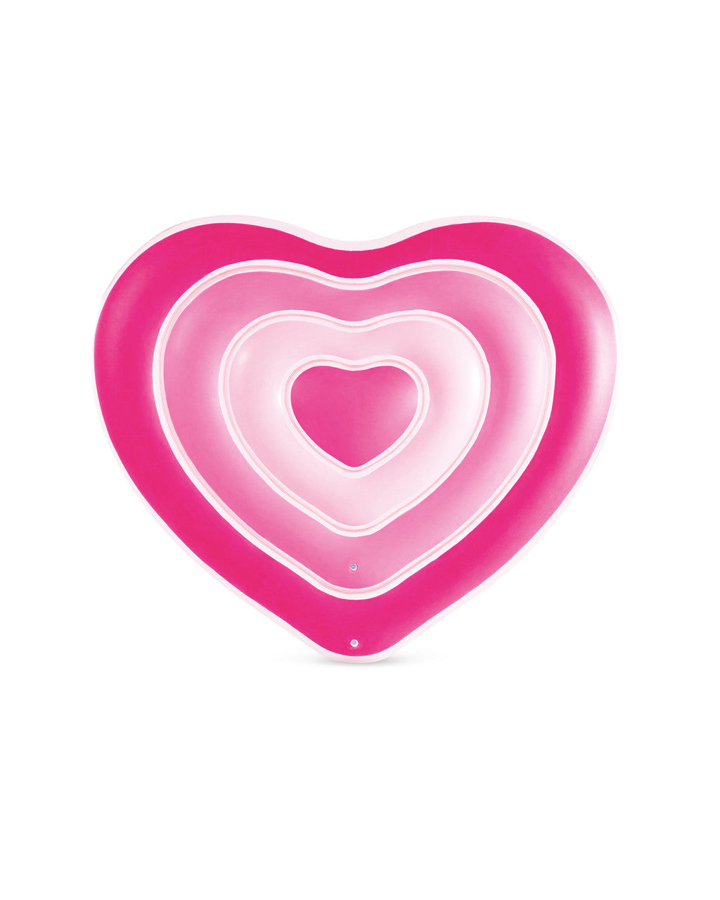 Intex Sweetheart Float top view showing layered pink heart design