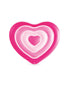 Intex Sweetheart Float top view showing layered pink heart design