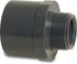 Pool Adaptor bush PVC-U 50/63 mm to 2 inch glue socket/glue spigot to male thread 10bar