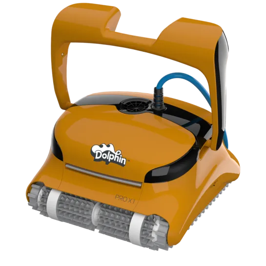 Dolphin Pro X1 Commercial Robotic Pool Cleaner (with Caddy & Remote)