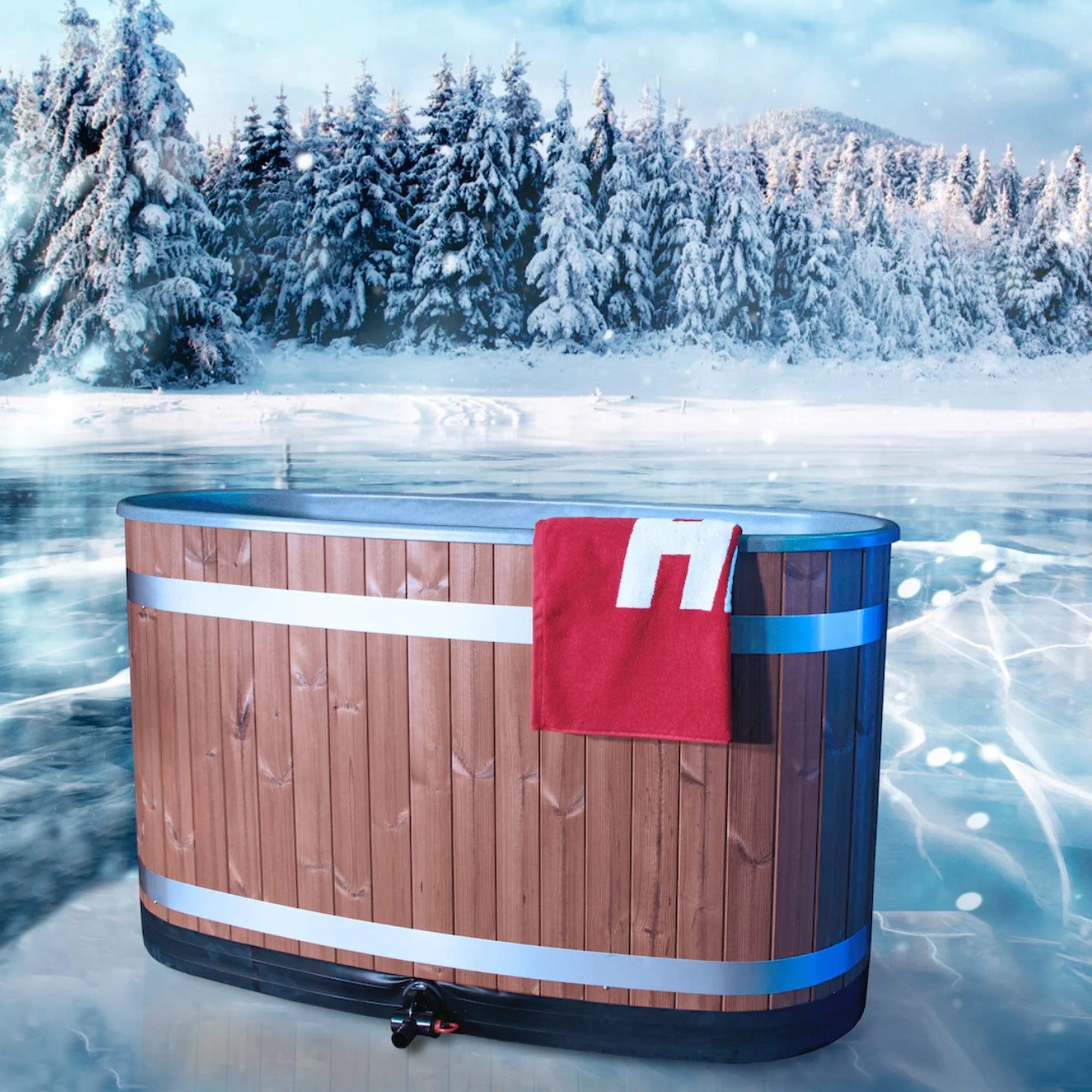 Harvia Frosty Cold Plunge Pool with cooling unit