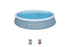 Bestway Fast Set 13ft x 33in Rattan Print Round Inflatable Pool with Filter Pump