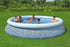 Bestway Fast Set 13ft x 33in Rattan Print Round Inflatable Pool with Filter Pump