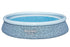 Bestway Fast Set 13ft x 33in Rattan Print Round Inflatable Pool with Filter Pump