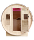 Gaia Bella outdoor sauna glazed door