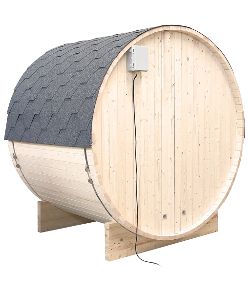 Gaia Bella outdoor sauna rear view
