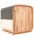 Gaia Nova outdoor sauna rear view