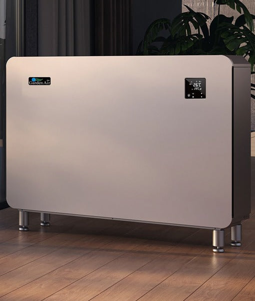 Garden Air Full Inverter Dehumidifier controls and cabinet detail