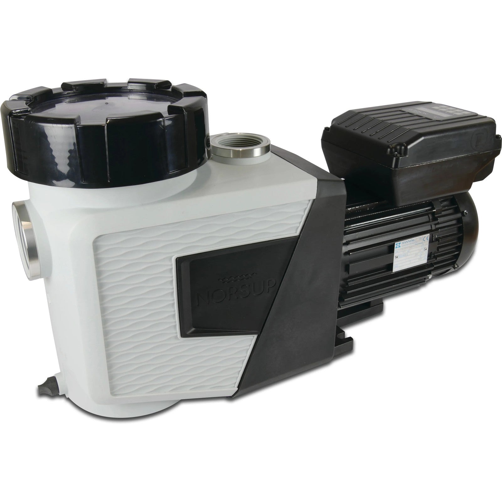 Norsup Evo Pro variable speed pool pump with Modbus, white and black