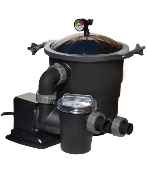 Poolex Filter Max 4.8 in garden setting next to pool