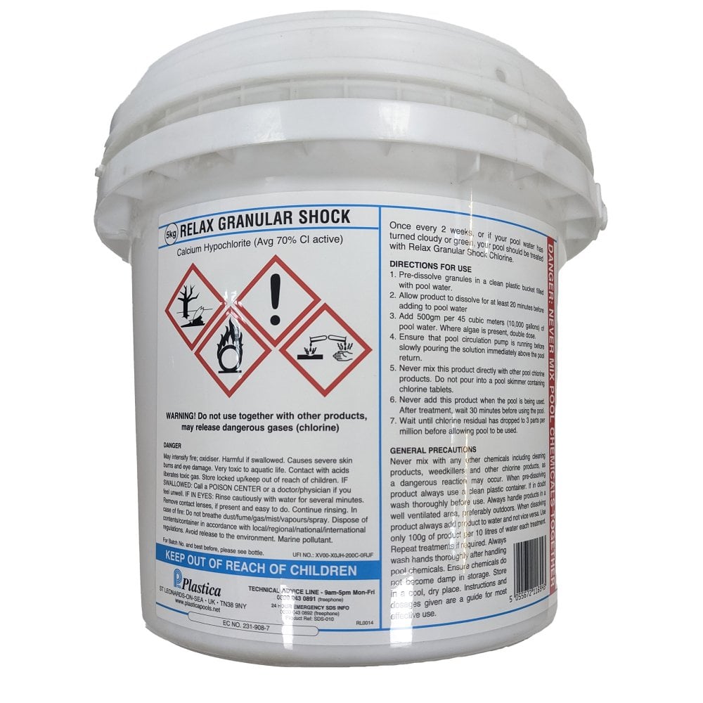 5kg Shock Chlorine Granules Swimming Pool Chemicals