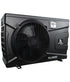 Remora Inverter pool and koi pond heat pump, black ABS cabinet, front three quarter view