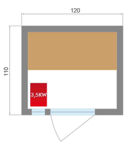 France Sauna Zen 2 dimensions