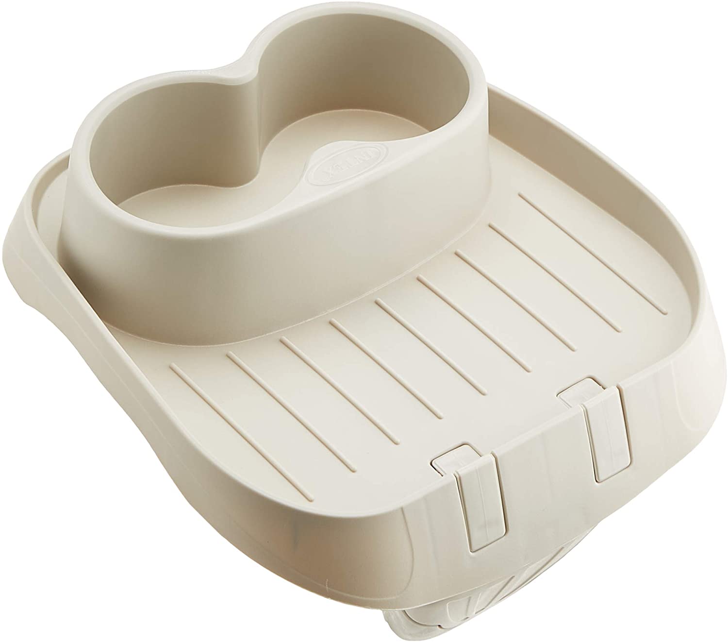 Intex PureSpa Greywood Deluxe Inflatable 4 Person Hot Tub Spa - Includes 2 x Headrests - Drinks Holder and and Chlorine Starter Kit