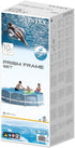 Intex Prism Premium 10ft x 30in Metal Frame Swimming Pool, Blue, 305 x 76 cm with Filter and Pump