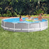 Intex Prism Premium 12ft x 30in Metal Frame Swimming Pool, Blue, 366 x 76 cm with Filter and Pump