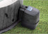 Intex PureSpa Greywood Deluxe Inflatable 4 Person Hot Tub Spa - Includes 2 x Headrests - Drinks Holder and and Chlorine Starter Kit