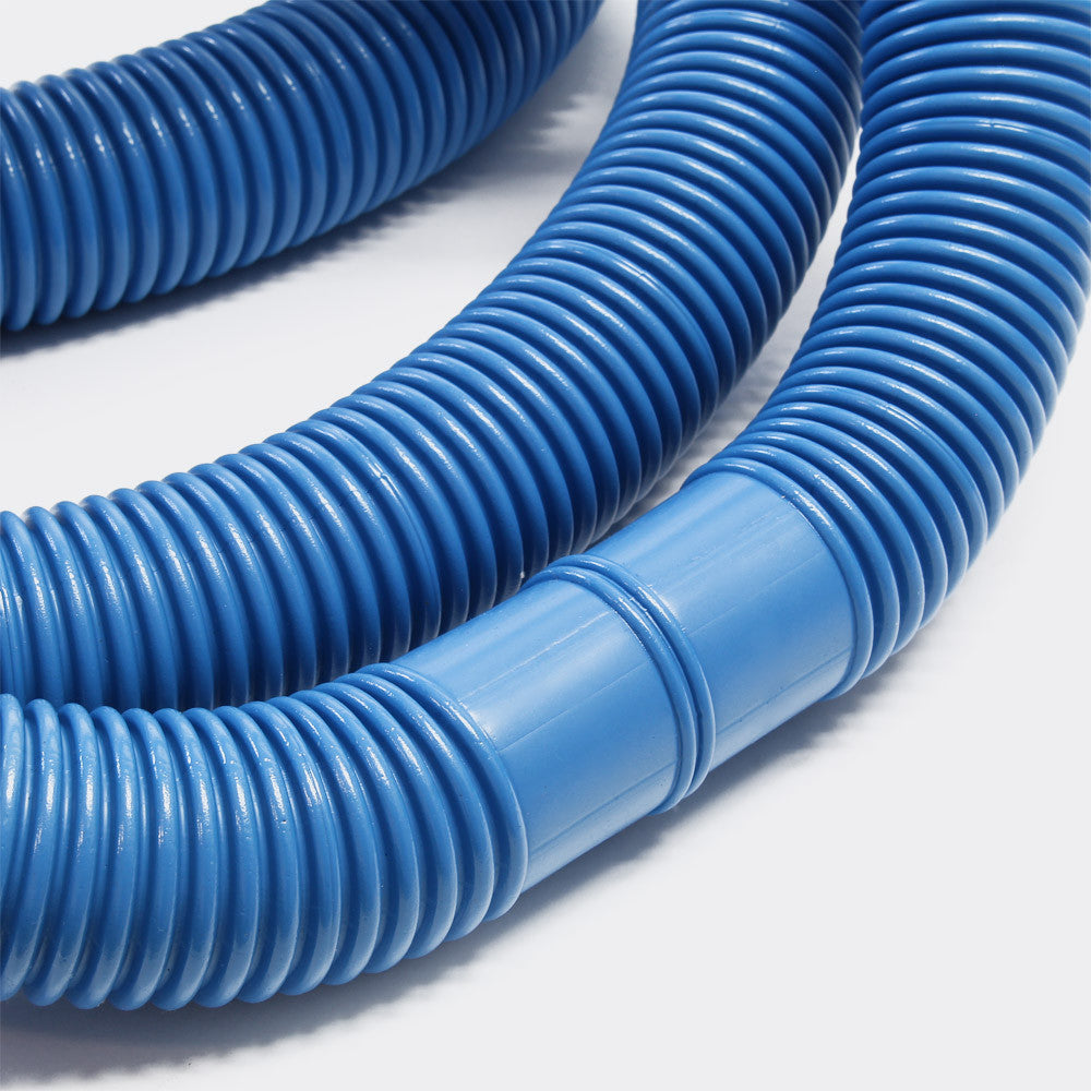 Deluxe Blue Swimming Pool Hose 38mm 1.5 inch with cuffs