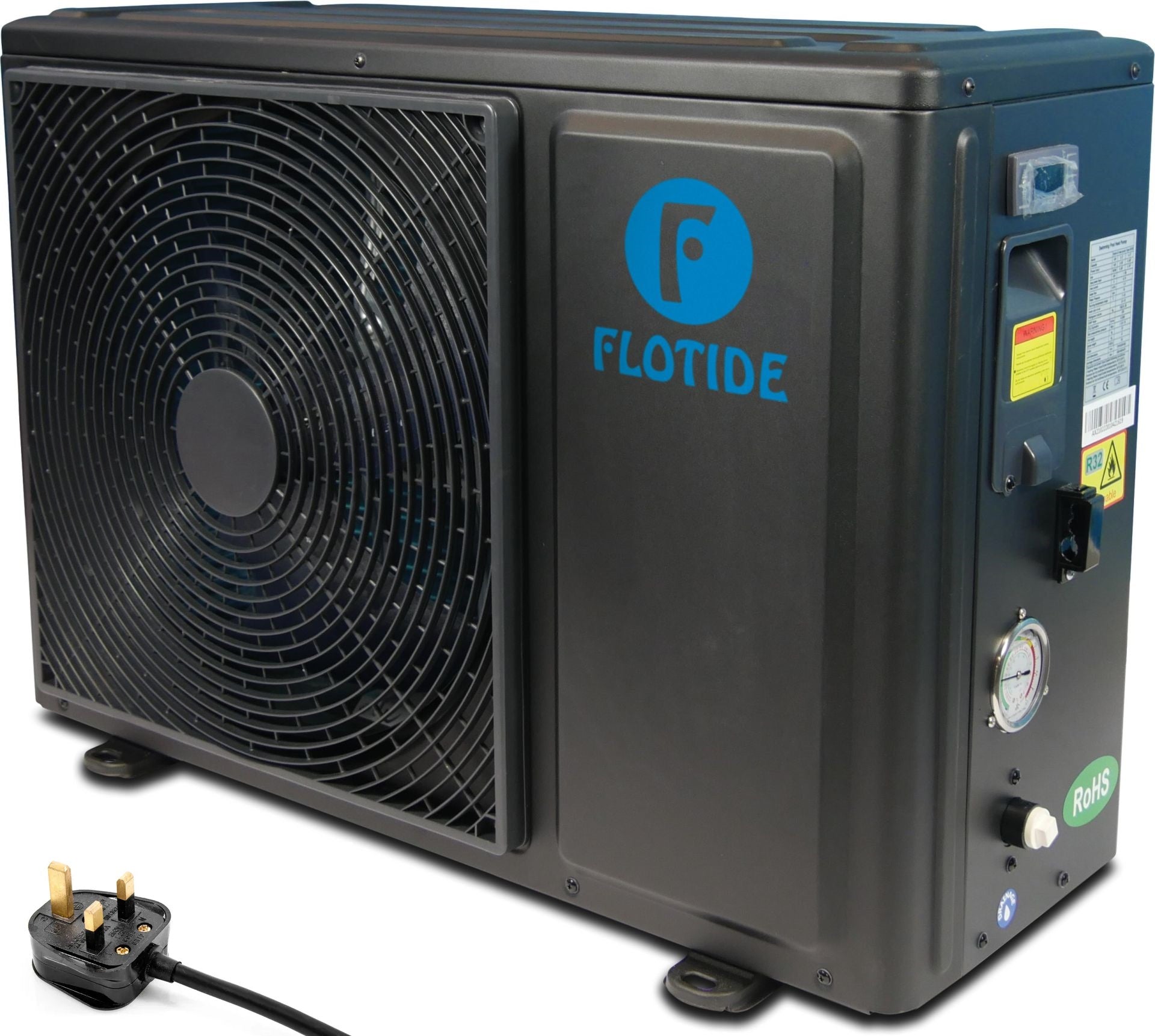 6.6KW Flotide Swimming Pool Heat Pump UK Plug and Play (A7)
