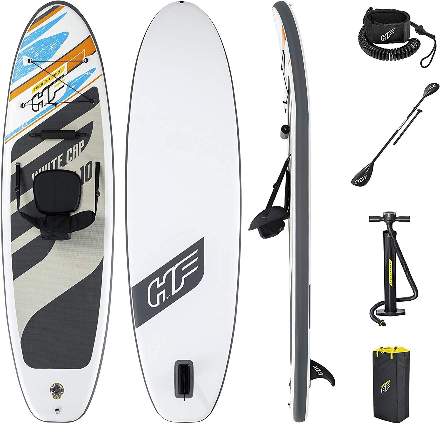 Bestway Hydro Force White Cap Convertible Stand Up Paddle Board